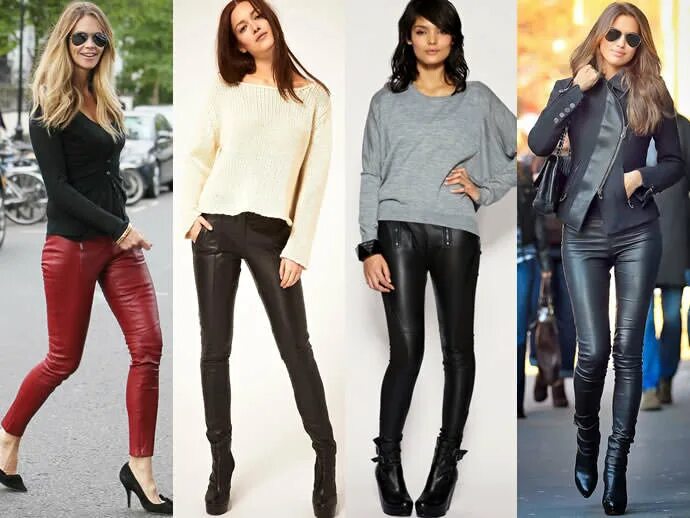 С чем и как носить кожаные брюки Classy leather pants, Leather street style, Swe