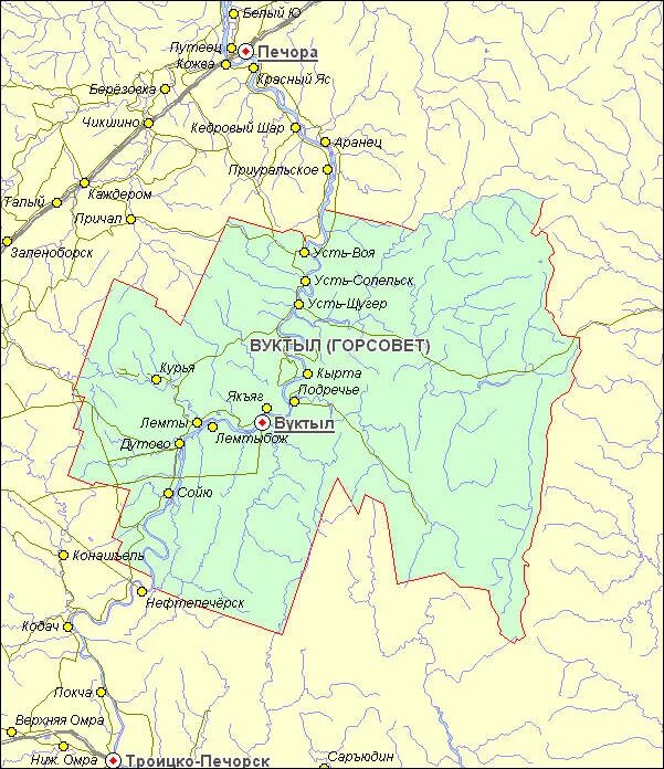 Индекс печоры коми. Вуктыл Республика Коми на карте. Вуктыл на карте Коми. Карта города Вуктыл Республика Коми. Карта Вуктыльского района.