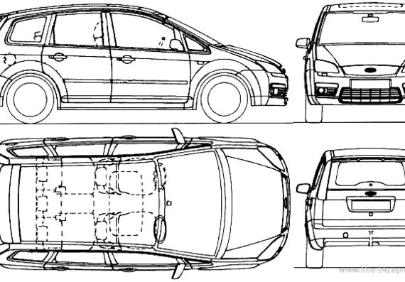 C max размеры. Форд c max 2007 габариты. габариты ford c-max 2006. габариты форд с-мах 2006. габариты форд си макс 2007.