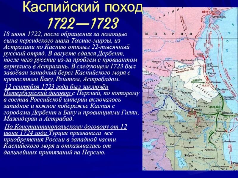 Персидский поход направление. Персидский поход Петра 1 1722-1723. Каспийский (персидский) поход Петра i (1722–1723 гг.). Каспийский (персидский) поход 1722-1723. Персидский Каспийский поход Петра 1.