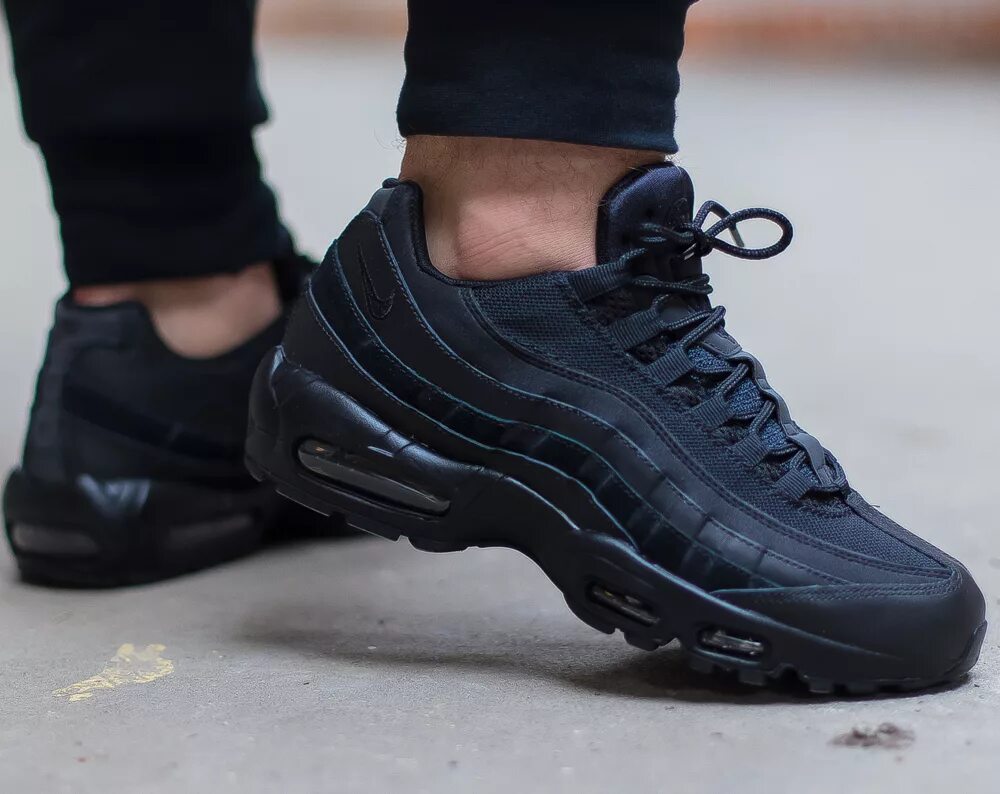 Nike Air Max 95 Essential Black. Nike Air Max 95 Essential Triple Black. Nike Air Max 95 Triple Black. Nike Air Max 95 черные. Кроссовки найк 95