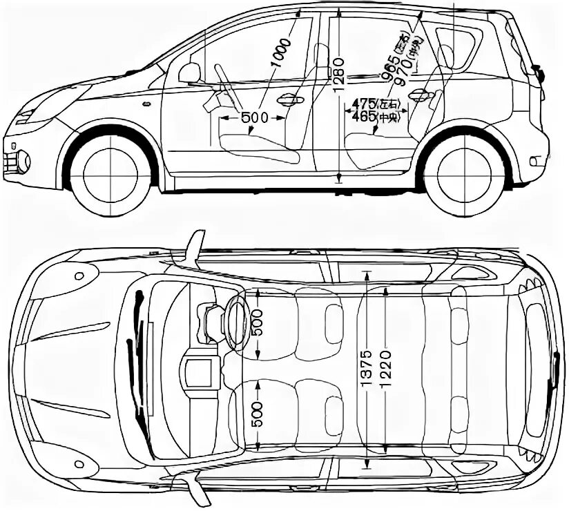 Габариты Ниссан ноут е11. Габариты салона Ниссан ноте. Ниссан ноут габариты салона. Габариты Ниссан ноут е12.
