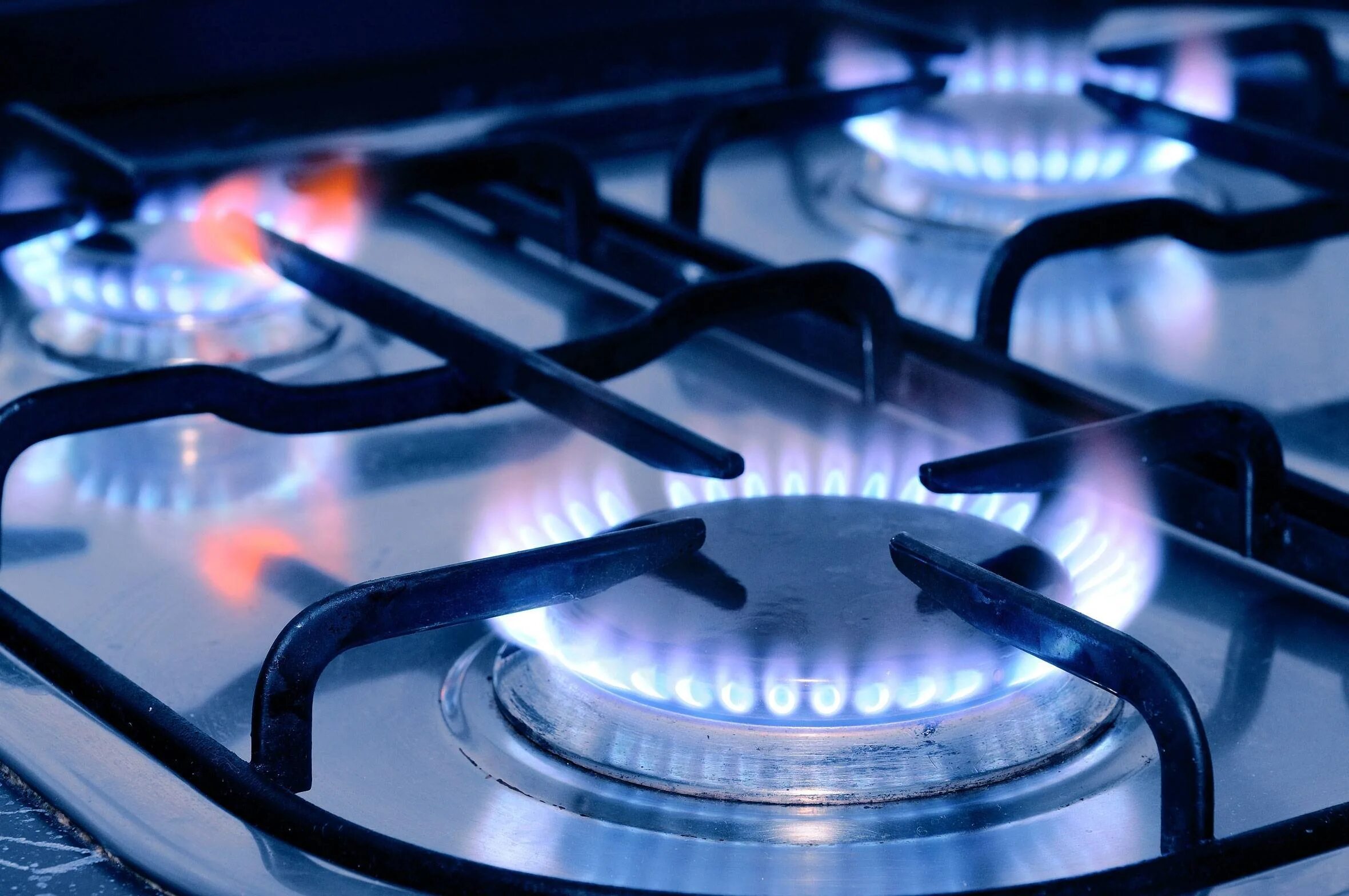 Огонь газовой плиты