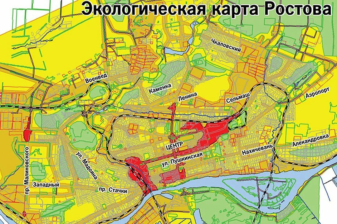 Сколько проживает в ростове. Экологическая карта Ростов на Дону. Ростов на Дону карта районов города. Карта Ростова-на-Дону по районам. Карта экологии Ростова на Дону.