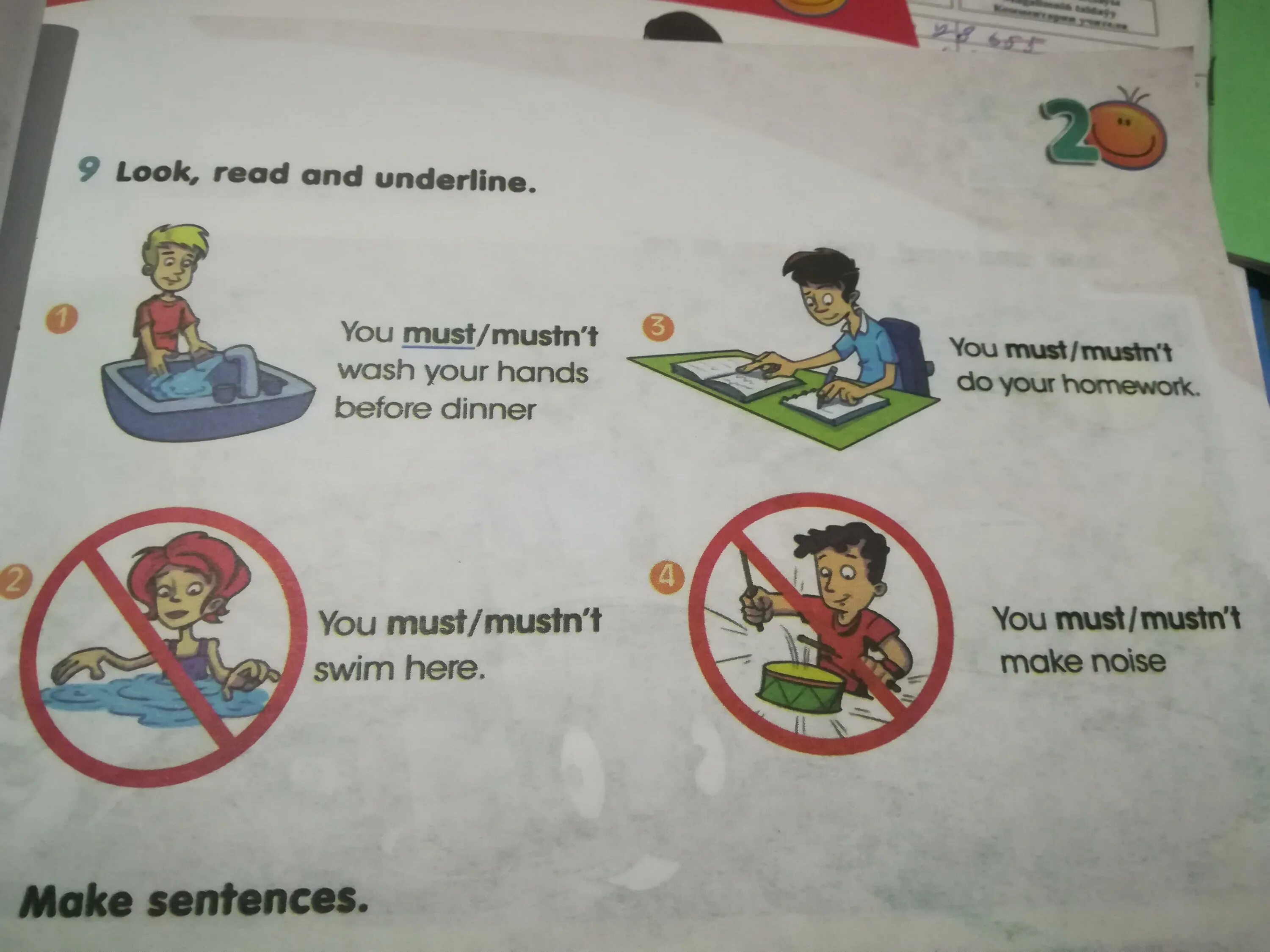 Have you washed your hands. Look read and underline. Read and underline 3 класс. Must mustn't правило. Look read and underline 3 класс.