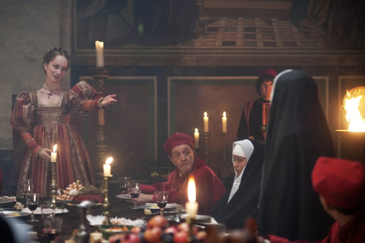дама на банкете картина. пир каштанов борджиа. каштановый банкет 1501. каштановый банкет 1501. борджиа сериал 2011-2013 сша венгрия чезаре борджиа.