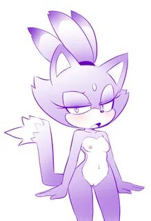 Blaze the cat naked.