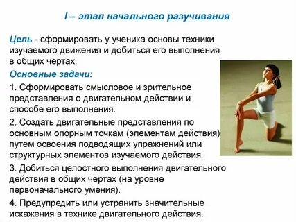 Методы обучения начального разучивания