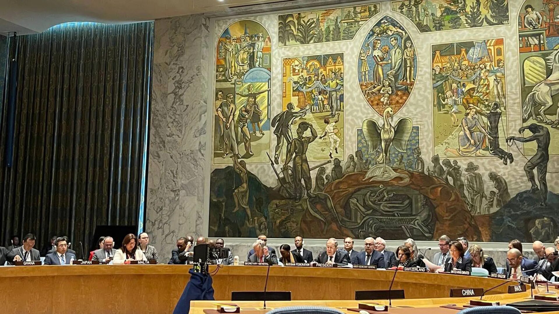 Совет безопасности ООН 2023. Лавров в ООН 2023.