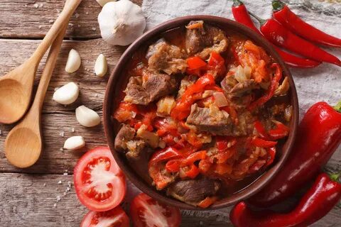 Говядина с перцем и луком