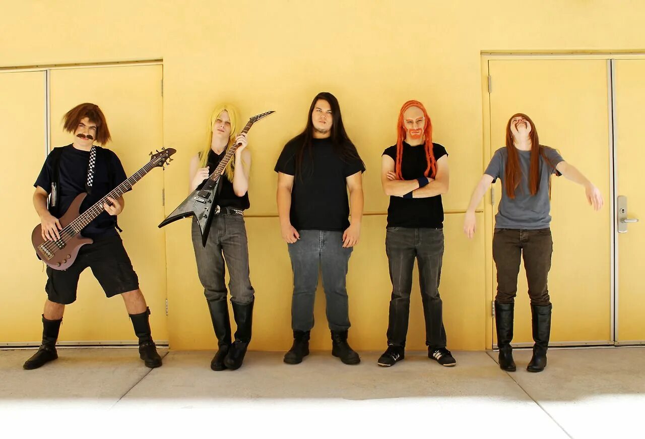 Группа Dethklok. Dethklok реальная группа. Dethklok реальные музыканты. Металлопокалипсис группа. Фото клок мена 2.0