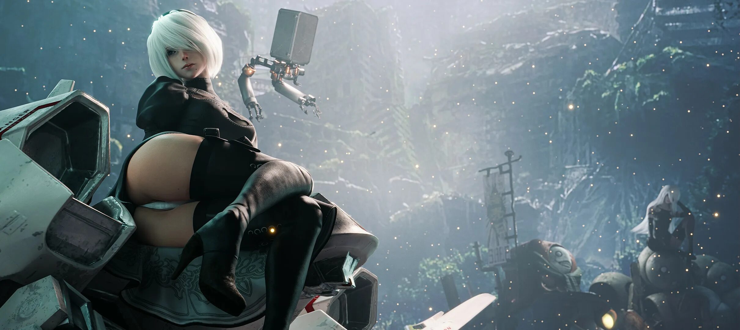 Играл в NieR: Automata? Смотри - сама 2B YoRHa в моей постели
