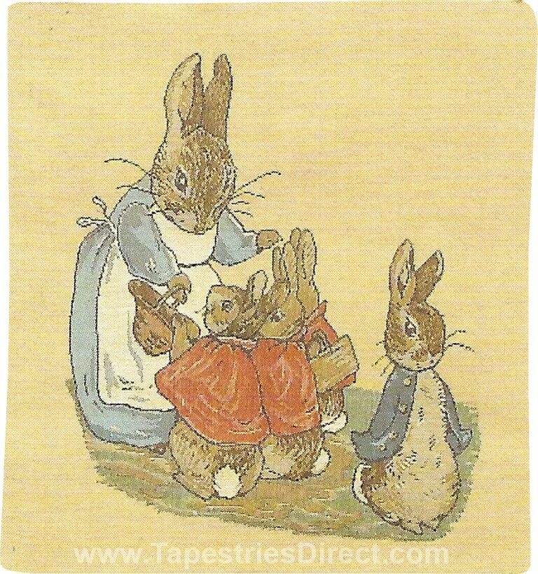 Мопс флопси. Кролики беатрис поттер. флопси мопси и ватный хвост.