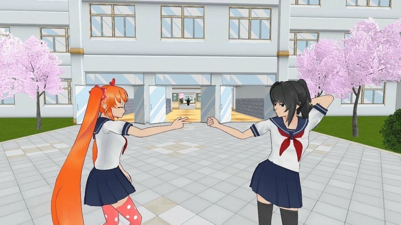 Включи yandere simulator. Аяна Аиши и Осана НАДЖИМИ. Осана НАДЖИМИ И Райбару. Осана из Яндере симулятор.