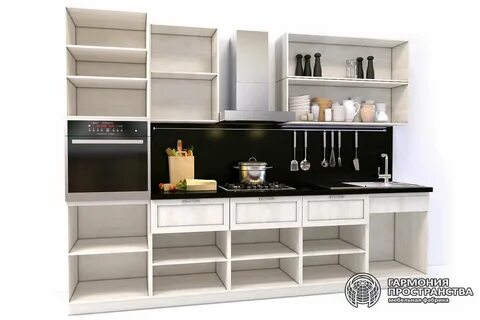 Кухня шкафы без фасадов