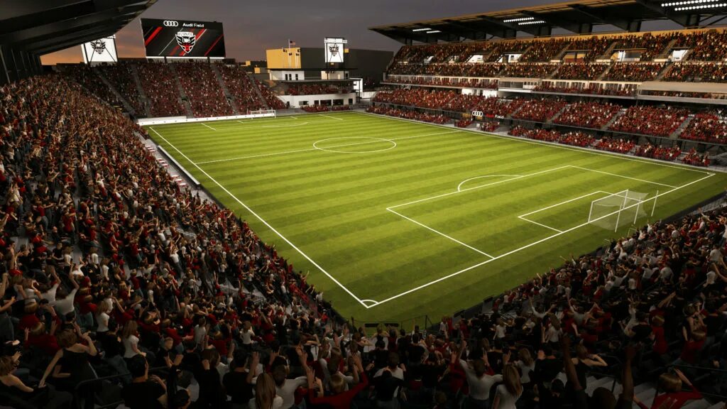 D field. Нешвиль млс стадион. audi field stadium. стадион драгау. млс самые посещаемые стадионы.