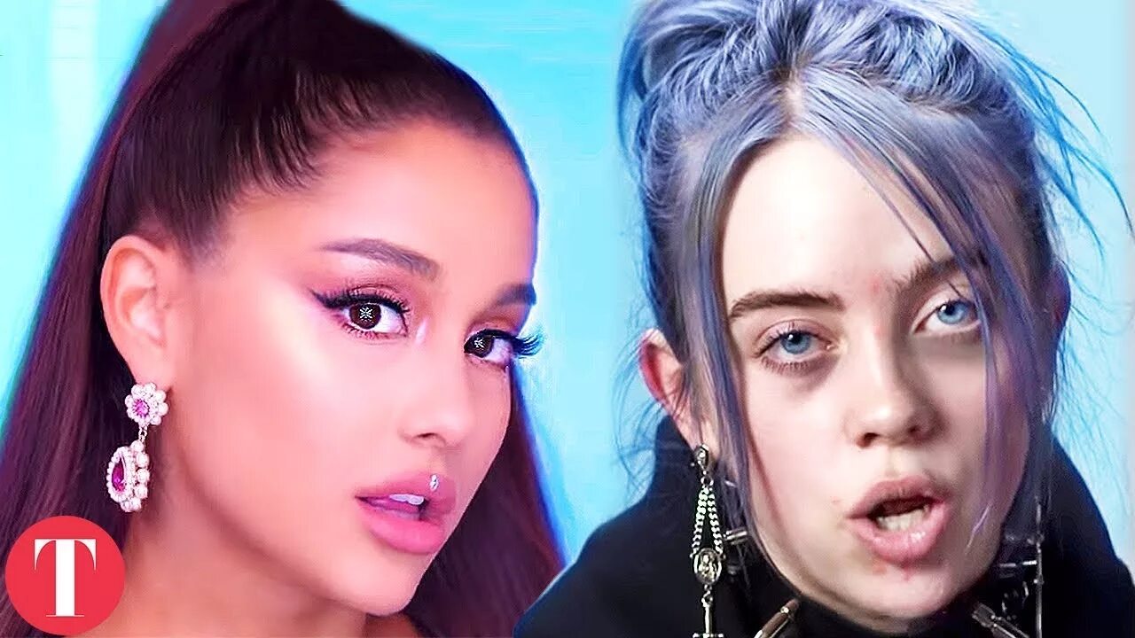 Grande v. Ariana grande and billie eilish. taylor swift and billie eilish.