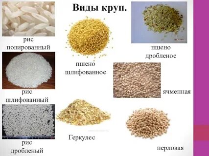 Виды пшена