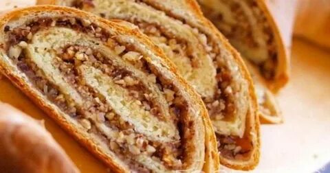 Дрожжевой рулет с орехами рецепт