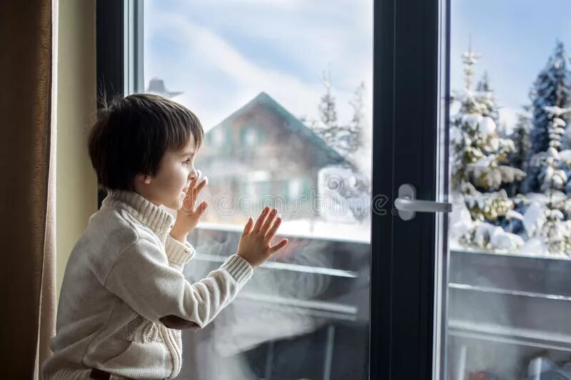 Look out of the window it snow