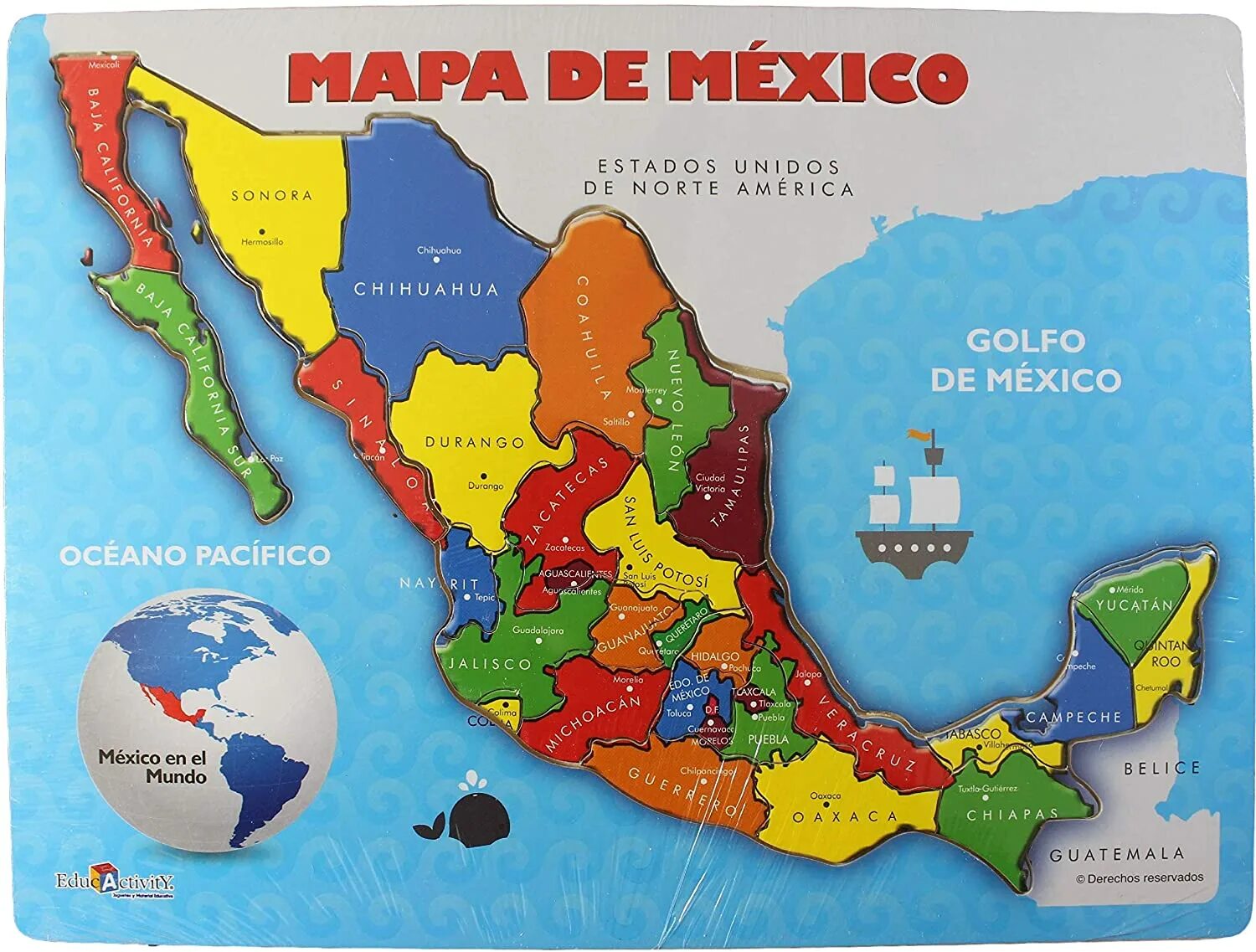 Мексика с районами на карте. Районы Мехико на карте. Провинции Мексики. Mexico States Map.