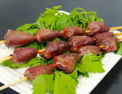Рецепт шашлыка из сердечек на мангале