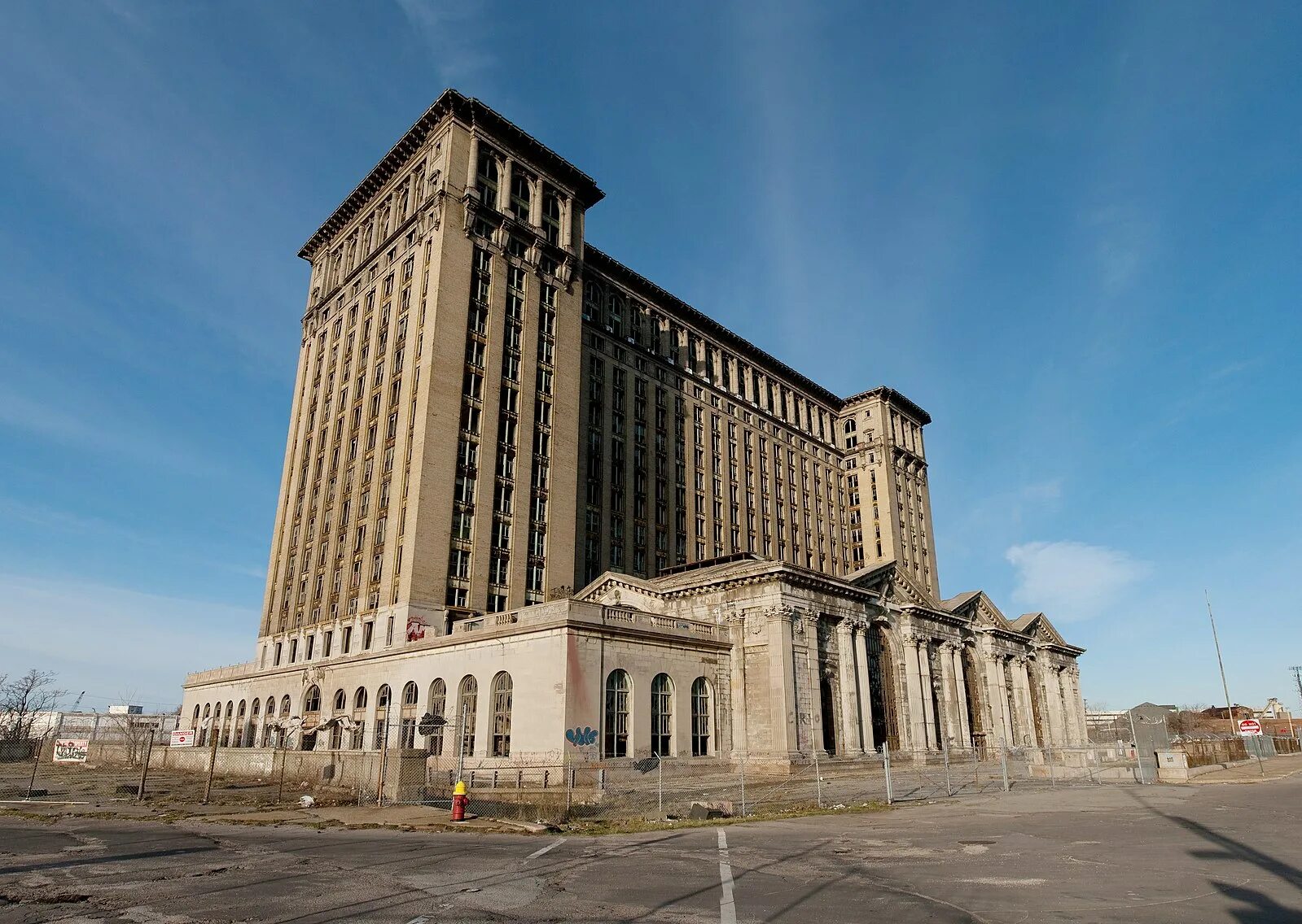 The building is old and high