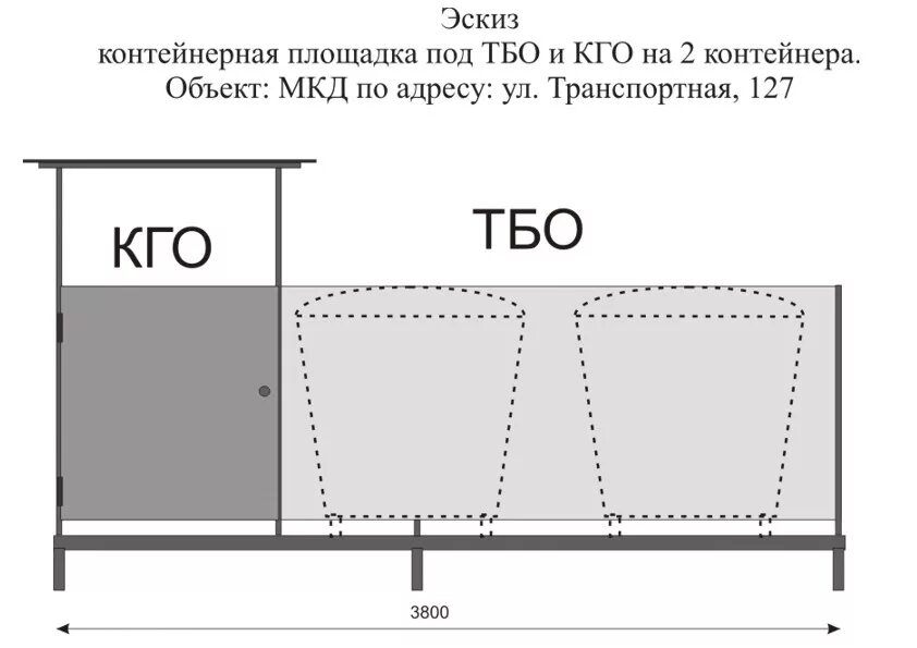 Размеры тко. Площадь площадки под 1 контейнер ТБО. Эскиз контейнерной площадки для сбора ТБО на 3 контейнера. Контейнерная площадка для 3 контейнеров ТБО по 0,85 м3 чертеж. Чертеж контейнерной площадки для сбора ТБО.