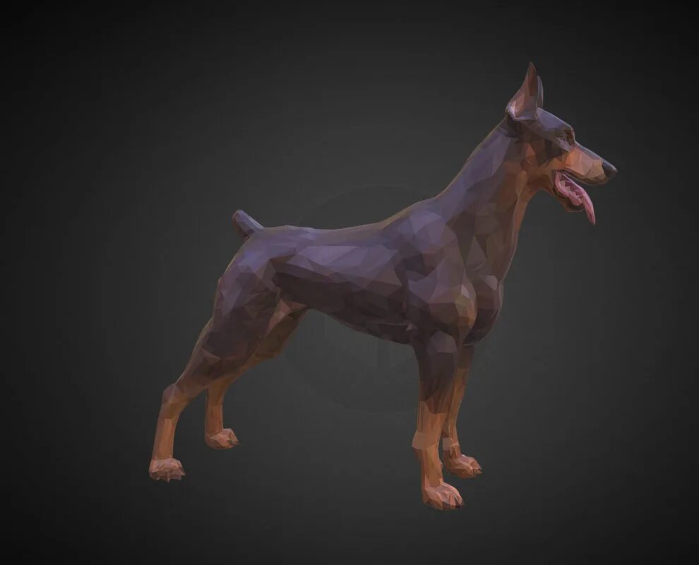 Доберман 3d high. Доберман полигональ металл. Доберман 3d. Гипсовый доберман. Доберман 3d модель.