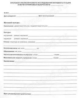 Узи почек на пустой мочевой