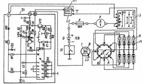 Схема зажигания газ 3307