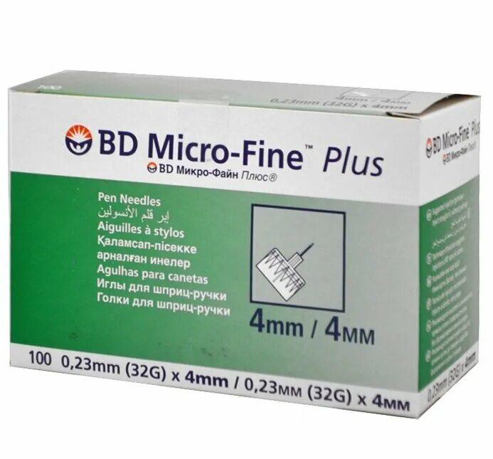 23 мм х 4 мм), 100 шт. Иглы bd micro-fine plus 4mm. Иглы микрофайн плюс 4мм 32g 100 штук для шприц-ручек. Иглы для шприц-ручки bd micro-fine plus 31g (0,25x5,0мм) becton dickinson. Бектон дикинсон игла микро-файн плюс для шприц-ручки 0,3х8мм (30g) №100.