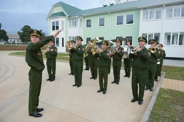 На российской военной базе в Абхазии отметили 99-ю годовщину образования соедине