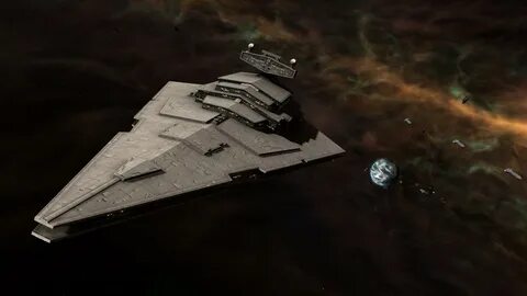 An Imperial-II Class Star Destroyer over Bastion, 4 years after Endor. 