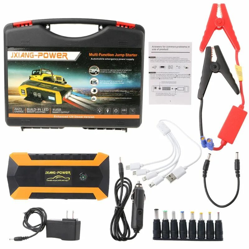 Jump function. Пуско-зарядное устройство для автомобиля multi function jump starter. auto emergency jump starter x3 зарядка. high power jump starter m43. power bank 12v для автомобиля.