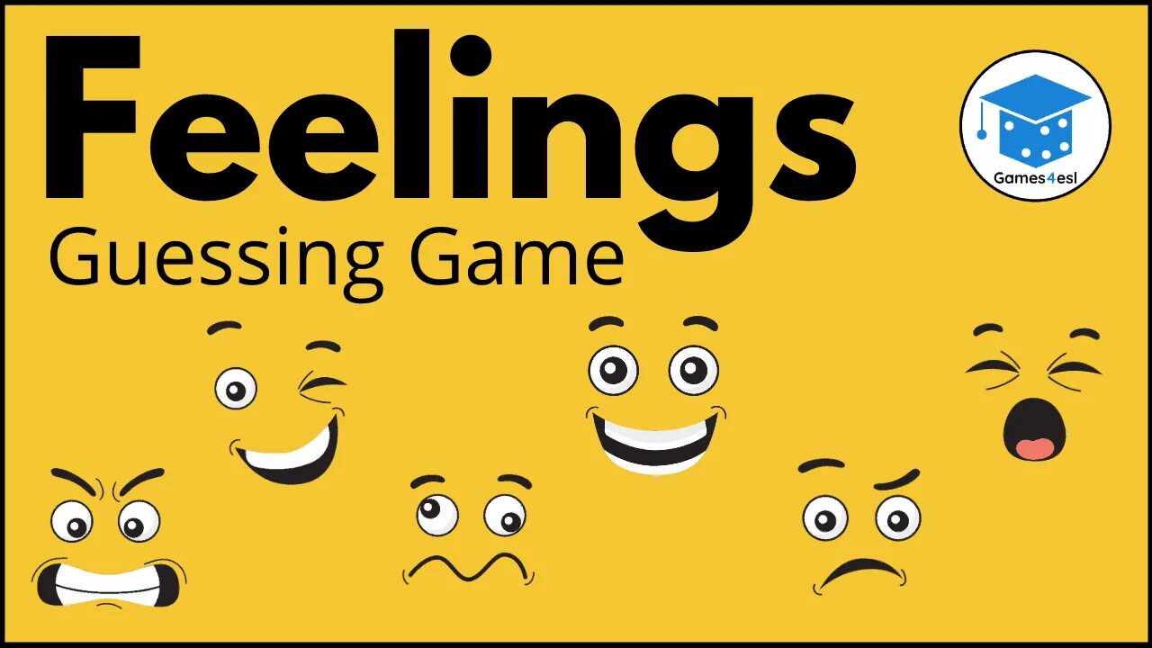 Feelings game. Guess the feeling. Guess the feeling for Kids. Feelings games for Kids.