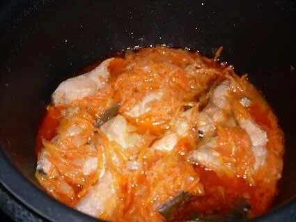 Рыба под маринадом из моркови в мультиварке