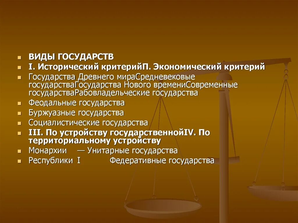 Право рабовладельческих государств. Признаки буржуазного государства. Признаки рабовладельческого государства. Виды государств.