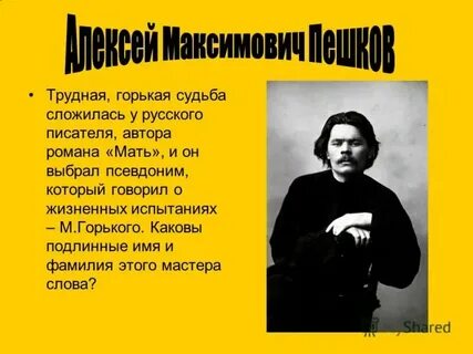 Вспомните и назовите подлинное имя героев
