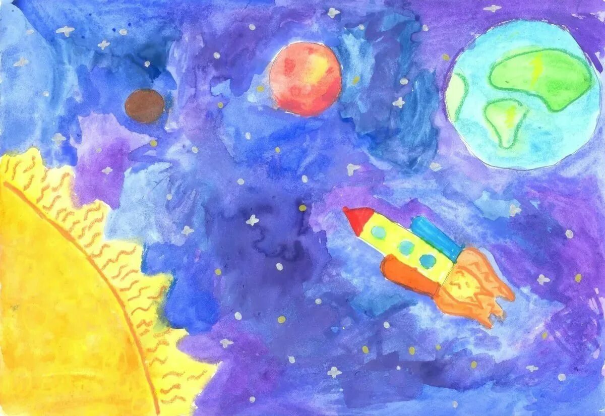 Как рисуется космос. Тема космос для детей. Рисование для детей космос. Рисунок на тему космос. Детям о космосе.