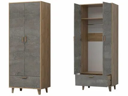 Шкаф дуб золотой камень темный