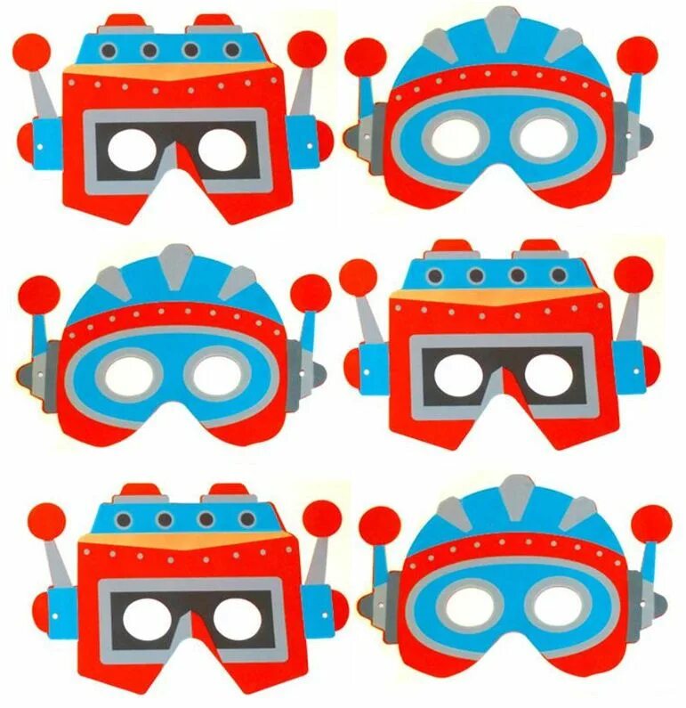 Шаблон маски космонавта. Маска робота. Маска робота для детей. Космическая бутафория. Бумажные маски роботы.