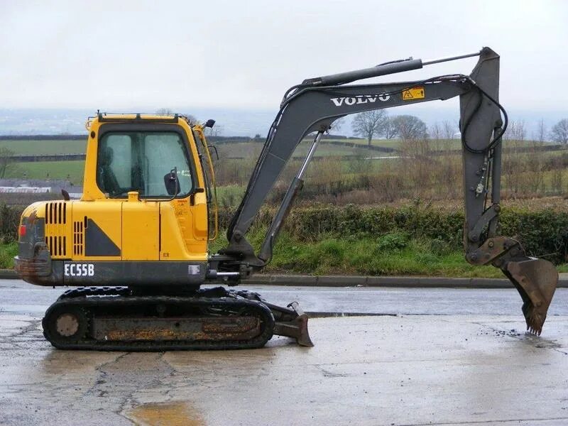 Экскаватор бу вольво. Volvo ec55. Экскаватор Volvo ec55b. Мини-экскаватор Volvo ec55b Pro. Мини экскаватор Вольво 60.