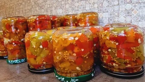 Перец в горчице на зиму