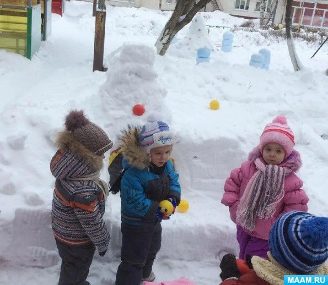 Подвижная игра подготовительная группа зима