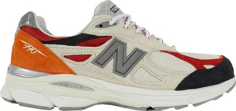 Pre-owned New Balance 990v3 Navy Yard In Beige/grey ModeSens.