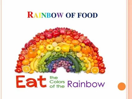 Rainbow of food