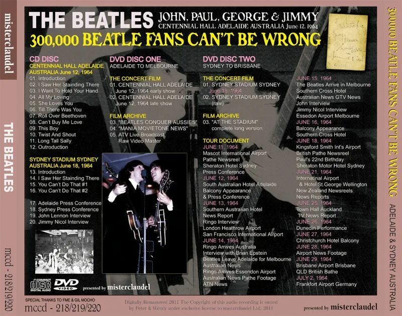 The Beatles 1989-300,000 Beatle Fans can't be wrong. Wrong перевод песни
