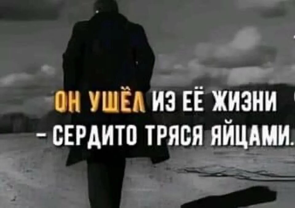 А пока мотает жизнь. Он ушел из ее жизни сердито тряся. И он ушел из ее жизни сердито тряся яичками. Он ушёл из её жизни сердито тряся яйцами картинка. И он ушёл сердито тряся яичками картинки.