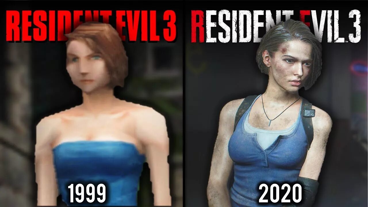 Резидент 3 оригинал. Resident Evil 3 Remake Nemesis vs Original. Джилл Валентайн оригинал и ремейк. Джилл резидент 3 оригинал.